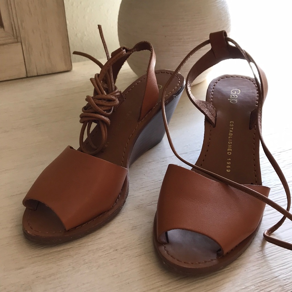 GAP Brown Wedge Sandals
